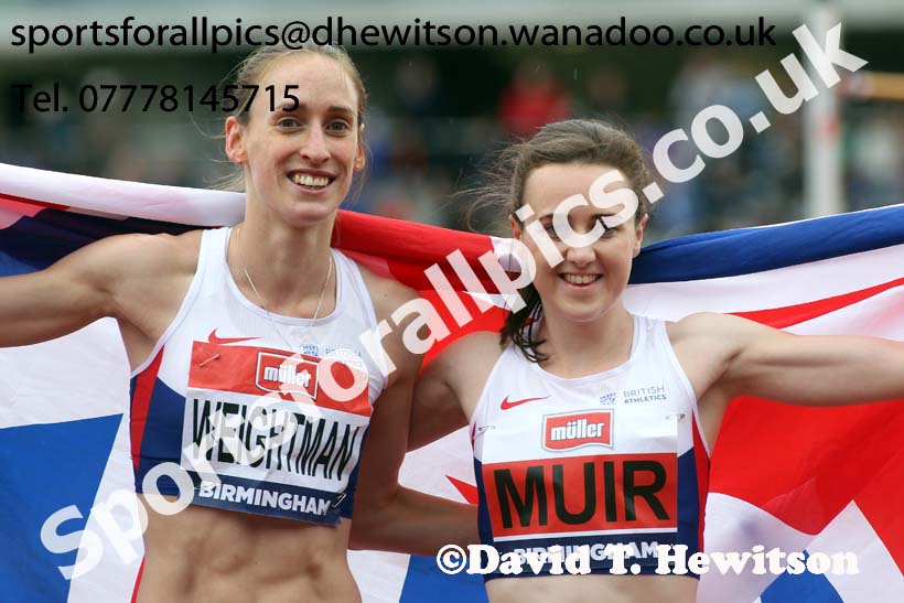 Womens 1500 metres, British Championships, Birmingham. Photo: David T. Hewitson/Sports for All Pics